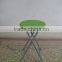 Living room furniture leisure stool wooden metal folding stool kids stool with MDF board seat