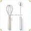 stainless steel kitchen whisk tools egg beater Silicon Egg Beater / Egg Whisk rotary egg beater
