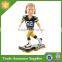 Souvenir Gift Custom Bobble Head Resin Crafts Figurine Soccer