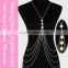 2016 Wholesale Gold Halter Bra Cover Sexy pearl sex body chain jewelry