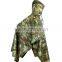 Mexican CP camouflage Rip stop 210T nylon with PVC coating military poncho
