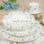 wholesales fashionable new simple design round shape arcopal dinner set