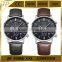 Relogio Masculino rose gold tone steel case relief index corium watch