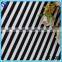 Classic design jacquard white and black stripe printed spandex polyester fabric