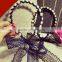 New Design Simulated Pearls Wave Bands Beautiful Lace Bows Hair Bands Headbands for Girls Headwear Hair Accessories for Women