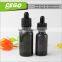 60ml childproof black frost e liquid glass dropper bottle