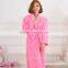 plus size cheap sexy 100%polyester blank pajamas sleepwear robe