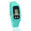 2016 multi-functional waterproof silicone sports pedometer bracelets pedometer calories watch wrist watch pedometer for kids