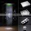 European shower jet system 360*500mm wall panel embeded ceiling rainfall shower head set with body jet