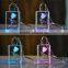 compact LED 3d laser rose flower crystal key holder