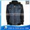 Leather Sleeves Denim Jacket With Hood For Men