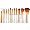 Wholesale12pcs hot sell portable cosmetic brush set eyeshadow palette makeup beauty tool