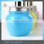 High Quality Colored Glass Soap Dispenser Vintage Mason Jar Pump