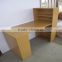 wood melamine bookcase with table