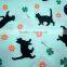 Traditional Japanese Wrapping Cloth free design (Furoshiki) black cate