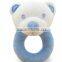 cartoon soft plush rattle toy for baby,Plush Bear Rattle Toy,Plush Small Rattle Bear Toy