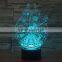 3D Optical Night Light millennium falcon 7 RGB Light Colors 10 LEDs AA Battery or DC 5V Mixed Lot
