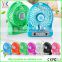 2015 Portable Hand-held 1*AA 18650 lithium battery rechargeable mini fan with led