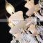 Crystal chandelier with six lights Modern Stairwell Large Crystal Chandelier Pendant Light Big Hotel Glass Chandeliers lighting