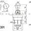 kcd1-102 rocker switch,Home appliance illuminated round rocker switches for coffee maker machine