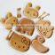 Beautiful rabbit healthy children wooden elegant cutlery set