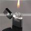 TS-1280 inflatable lighter, black matte gas movement flint lighter kerosene machine shell