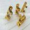 daily use hardware component gold plating , fake gold color plating metal parts