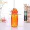 600ml sport drinking water bottle with carabiner clip for cycling gym biking