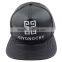 Fashion custom faux leather belt snapback cap with cotton colorful under brim