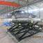 Hot sale hydraulic car scissor lift /scissor car lift elevator add turntable