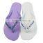 2015 low price new design injected pvc strap basic PE slippers for women