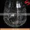 Factory wholesale high quality crack effect glass candle jar for decoration