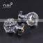 2 1/3 Inch Interior Door Set Depression Pink crystal door handle