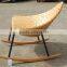 Alu. PE wicker Rocking Chair