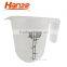 3PCS PP Transparent Plastic Measuring Cup Set1L 0.5L 0.25L