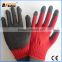 BSsafety bleach polycotton yarn cheap latex coated disposable construction safety working gloves