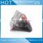 Leather tobacco pouch with zipper three pocket