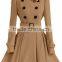 Ladies Light Tan Trench Coat with Long Sleeves