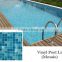 wholesale 1.2mm 1.5mm blue color mosaic color pvc swimming pool liner