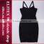 Wholesale hot fashion black braces skirt sexy bandage dress 2015