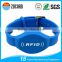 13.56mhz Adjustable NFC Silicone Wristband With Printable/Debossed Logo