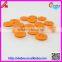 Plastic resin orange children button