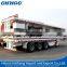 Cheap tractor tri-axle flatbed trailer with low price, tractor double axle trailer sale, tractor flat bed trailer