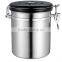 16-Ounce Coffee Vault, Stainless Steel 18/8 canister