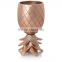 Copper,Brass Shining Pineapple Goblet mugs for drinking moscow mule