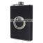 304 Stainless Steel Leather Hip Flask 8 Oz, Leather Stainless Steel Wine Bottle
