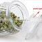 ZIBO square clear glass wholesale apothecary jars with glass lids
