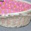 Large Oval Step-In wicker baskets for dogs