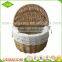 Custom cheap hand woven wicker empty picnic basket wholesale