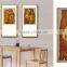 Framed Handmade shadow box wood carving wall art